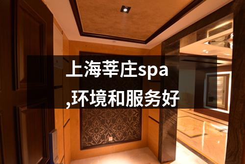 上海莘庄spa,环境和服务好