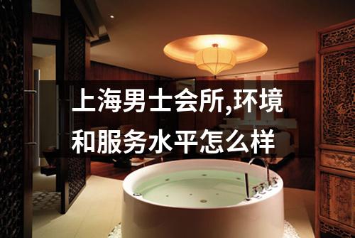 上海男士会所,环境和服务水平怎么样