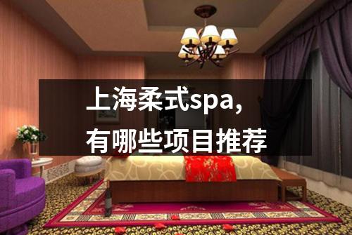 上海柔式spa,有哪些项目推荐