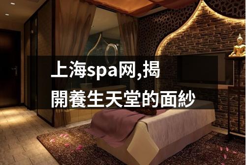 上海spa网,揭開養生天堂的面紗