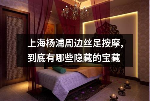 上海杨浦周边丝足按摩,到底有哪些隐藏的宝藏