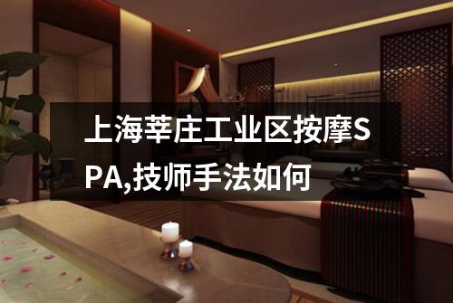 上海莘庄工业区按摩SPA,技师手法如何