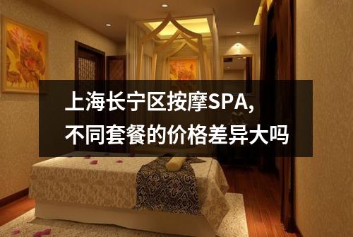 上海长宁区按摩SPA,不同套餐的价格差异大吗