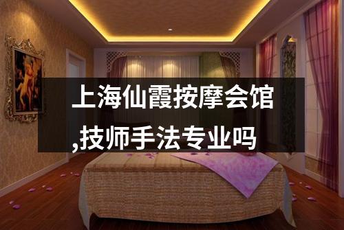 上海仙霞按摩会馆,技师手法专业吗