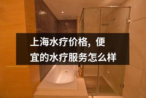 上海水疗价格,  便宜的水疗服务怎么样