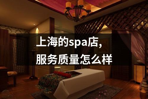 上海的spa店,服务质量怎么样