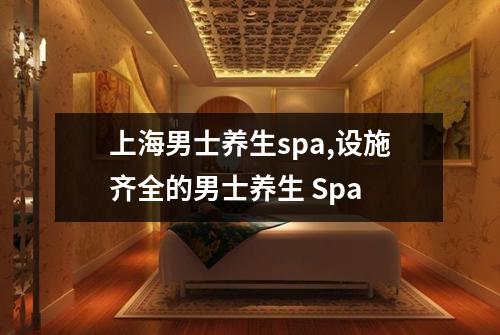 上海男士养生spa,设施齐全的男士养生 Spa