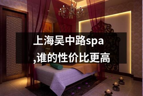 上海吴中路spa,谁的性价比更高