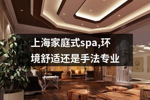 上海家庭式spa,环境舒适还是手法专业