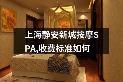 上海静安新城按摩SPA,收费标准如何