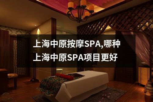 上海中原按摩SPA,哪种上海中原SPA项目更好
