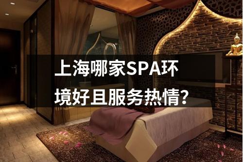 上海哪家SPA环境好且服务热情？