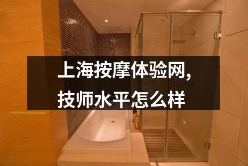 上海按摩体验网,技师水平怎么样