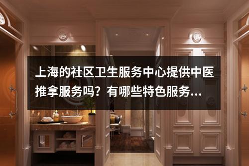 上海的社区卫生服务中心提供中医推拿服务吗？有哪些特色服务？