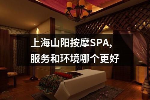 上海山阳按摩SPA,服务和环境哪个更好
