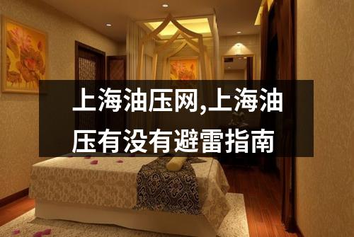 上海油压网,上海油压有没有避雷指南