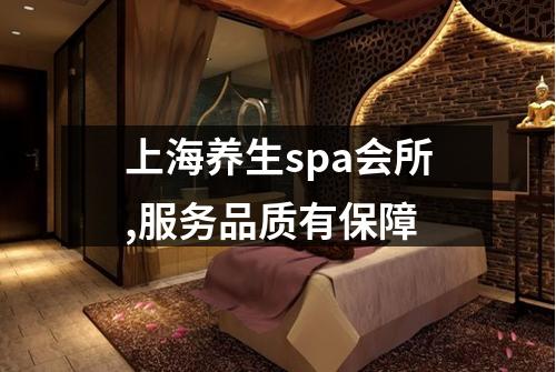 上海养生spa会所,服务品质有保障